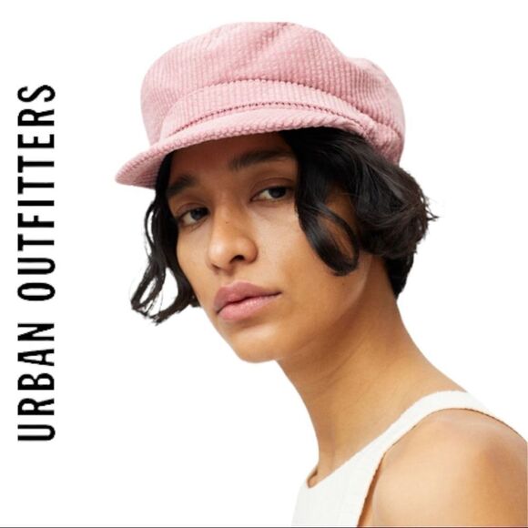 NEW Urban Outfitters UO Pink Corduroy Fisherman Cap Hat - Picture 1 of 3